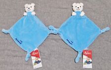 2 x SIGIKID SCHMUSETUCH APTAWELT * BÄR TEDDY EISBÄR * NEU & ETIKETT KUSCHELTUCH