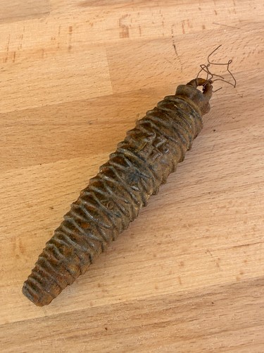 Antikes uhrengewicht gusseisen - antikes,