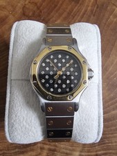 Cartier Santos Octagon Stahl/Gold Diamant Zifferblatt