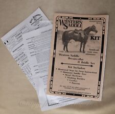 RioRondo Bastelanleitung Westernsattel für Breyer Stone Resin Modellpferde Tack