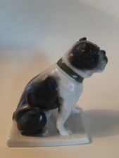 Figur Porzellan Fraureuth Manufaktur Germany Bulldogge rare Figurine bulldog dog