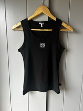 Loewe Tanktop Damen M Schwarz Baumwolle