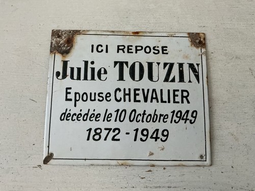 Alte emaille tafel gedenktafel - emaille,