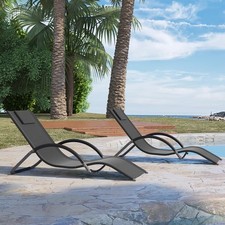 2-tlg Set Terrassenliege