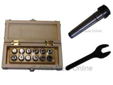 Spannzangenfutter MK3 M12 ER20 + ER20 428E Spannzangensatz + Schlüssel (G302) 
