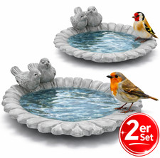 2er Set Vogeltränke Vogel Bad