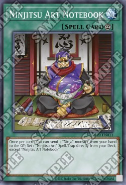 Yugioh ninjitsu art notebook - art,