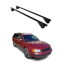 Dachträger Grundtäger für VW Passat Variant 1996-2014 75kg Metall Schwarz 2 tlg