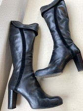 af Alberto Fermani Damenstiefel Stiefel Gr. 39 Schwarz echt Leder Glattleder