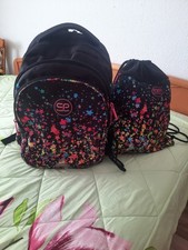 Schulrucksack Mädchen mit Sporttasche