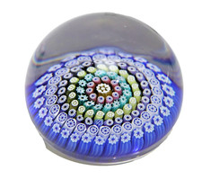 Paperweight Whitefrias Briefbeschwerer Monk Cane, konzentrische Kreise