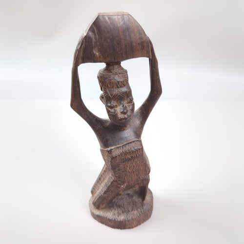 Afrikafigur holzoptik - afrikafigur,