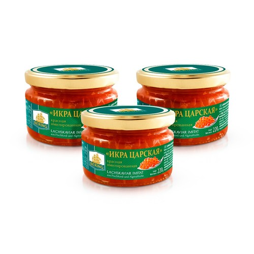 Roter lachs kaviar imitat - x,