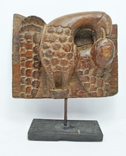 Holz Adler Vogel Figur Platte Original Alt Antik Handgeschnitzt