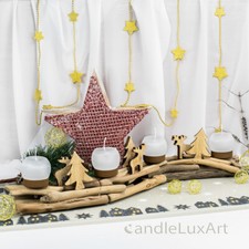 Schwemmholz Kerzenhalter mit