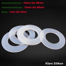 Klare Silikon Flachdichtung