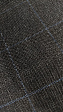 Holland & Sherry Intercity Charcoal Glen Check Wool Super 3.3 Mtrs