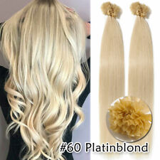 200 Strähnen Russisch ECHTHAAR Keratin Bonding Extensions Haarverlängerung Glatt