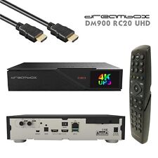 Dreambox DM900 RC20 4K E2 Linux PVR 1x DVB-C/T2 Twin Receiver Schwarz 1TB HDD