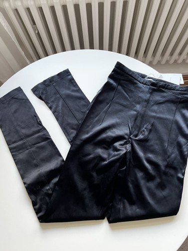 Satinhose schwarz mng größe - satinhose,