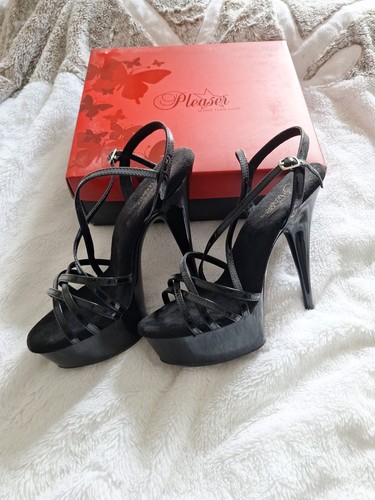 Pleaser delight lack schwarz - pleaser,
