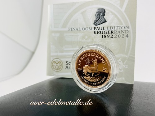 Krügerrand 2024 oz gold - krügerrand, 1/4