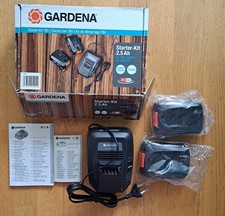 Gardena Starter-Kit  2 x PBA 18V/45 - 2,5 Ah + AL 1830 CV Akku OVP