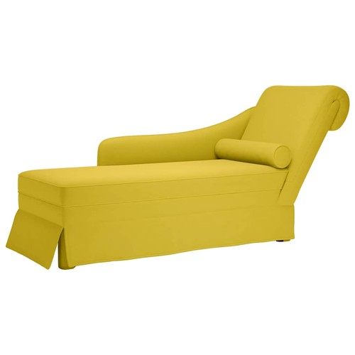 Chaiselongue mit armlehne samt - chaiselongue,
