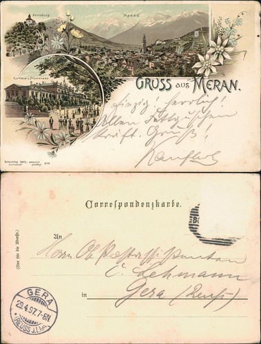Cartoline litho meran - cartoline,
