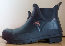 Joules Wellibob Damen kurze Gummistiefeletten Schwarz Gr. 37