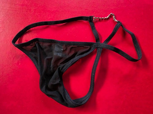 Damen strings schwarz - -,