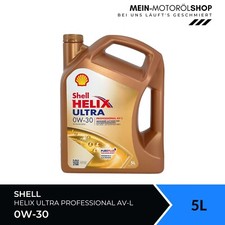 Shell Helix Ultra Professional AV-L 0W-30 VW 504 00/507 00 ACEA C3 5 Liter