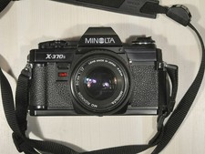 Minolta X-370s analoge Spiegelreflex-Kamera mit MD Rokkor 1:1,7/50 mm
