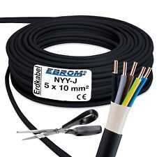 (10,10€/m) NYY-J 5x10 mm² - Erdkabel Starkstromkabel - verschiedene Längen