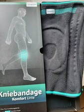 KNIEBANDAGE, von Seeger, Komfort, X-Large plus, in Schwarz/türkis