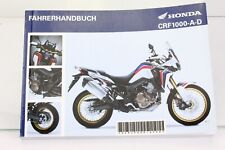 Honda CRF 1000 CRF1000-A-D Africa Twin Betriebsanleitung Fahrerhandbuch
