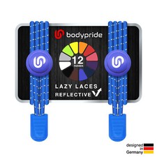 bodypride® Lazy Laces, Elastische Schnellverschluss - Schnürsenkel ohne Binden