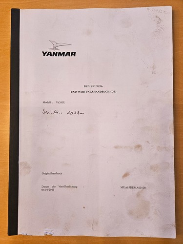 Bedienungsanleitung yanmar vio - yanmar,