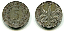 5 DM BRD 1951 G   Silber