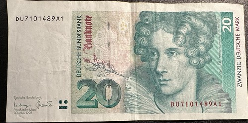 1993 geldschein brd - dm,