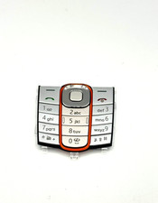 ORIGINAL Nokia 2600 Classic Tastatur Keypad Keymat Tastaturmatte Silber / Orange