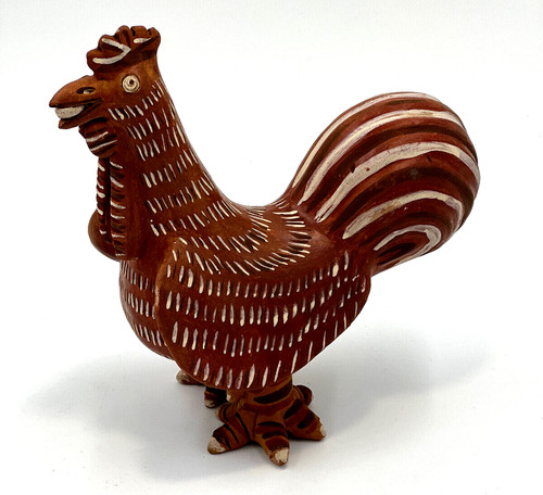 Schöner keramik hahn - keramik, gockel