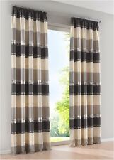1St. Jacquard Vorhang mit Querstreifen Kräuselband  Gr. 4 H/B: 245/140 cm Neu