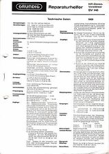 Service Manual-Anleitung für Grundig SV 140 