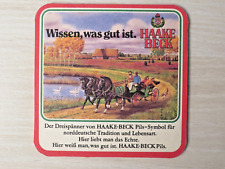 BIERDECKEL HAAKE BECK Wissen, was gut ist. Pferde Dreispänner Kutsche