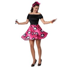Kostüm Damen Rockabilly 50er Rock´n´Roll Petticoat Kleid Disco Fasching Karneval