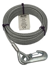 Alko Drahtseil Stahlseil mit Last Haken 6mm 10m Seilwinde Seilzug Handseilwinde
