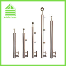 Edelstahl Pfosten seitliche