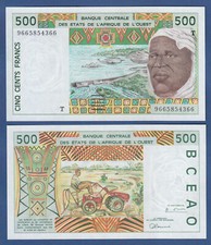WEST AFRICAN STATES / TOGO 500 Francs (19)96 UNC  P.810T f