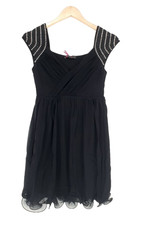 MELROSE Damen Kleid Abendkleid Minikleid Größe 36 schwarz NEU KET1